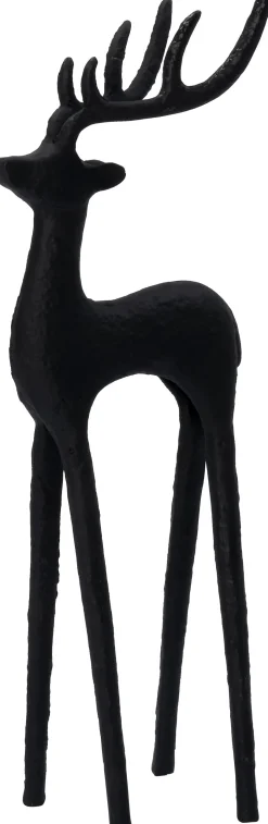 Intratuin kerstfiguur rendier Senna zwart 18 x 15 x 50 cm