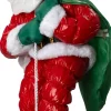 Intratuin kerstfiguur Rippu kerstman touw rood / wit met verlichting 25 x 20 x 20 cm