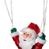 Intratuin kerstfiguur Rippu kerstman parachute rood / wit met verlichting 50 x 50 x 90 cm