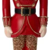 Intratuin kerstfiguur Rosh notenkraker rood / goud D 10,5 H 33,5 cm