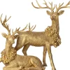 Intratuin kerstfiguur Shawly rendier staand goud 81 x 38 x 102 cm