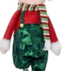 Intratuin kerstfiguur Sira elf broek groen / rood 18 x 8 x 60 cm