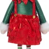 Intratuin kerstfiguur Sira elf rok groen / rood 28 x 13 x 103 cm