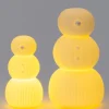 Intratuin kerstfiguur sneeuwpop wit met verlichting D 6,9 H 13 cm