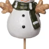 Intratuin kerstfiguur sneeuwpop multi 6 x 4 x 8 cm