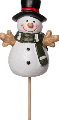 Intratuin kerstfiguur sneeuwpop multi 6 x 4 x 8 cm