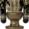 Intratuin kerstfiguur Timun notenkraker zwart / goud 19 x 17 x 62 cm