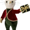 Intratuin kerstfiguur Tino muis rood / groen 20 x 10 x 26 cm