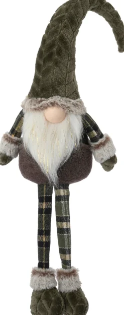Intratuin kerstfiguur Wick gnoom bruin 21 x 14 x 74 cm