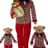 Intratuin kerstfiguur Yende beer man rood 25 x 12 x 71 cm