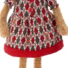 Intratuin kerstfiguur Yende beer vrouw rood 25 x 12 x 71 cm