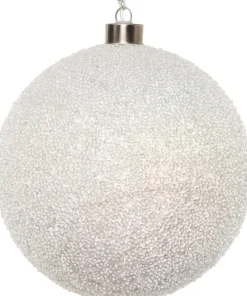 Intratuin kersthanger bal met parels en LED wit D 15 cm