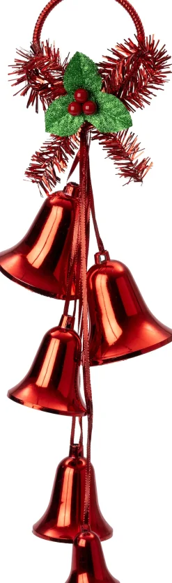 Intratuin kersthanger bellen rood 58 x 15 x 10 cm