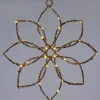 Intratuin kersthanger bloem beige met verlichting 40 x 40 cm