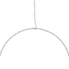 Intratuin kersthanger cirkel Celine zilver LED 47 lampjes warm wit D 30 cm