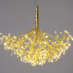 Intratuin kersthanger dandelion goud met verlichting D 55 H 55 cm