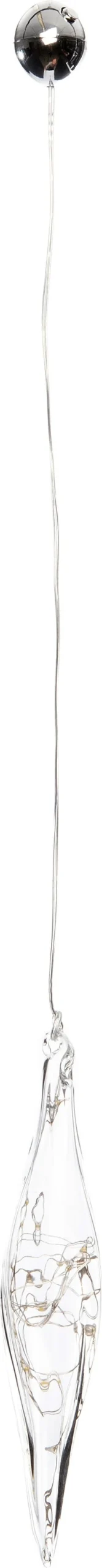Intratuin kersthanger ijspegel met LED 4,2 x 4,2 x 22 cm