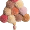 Intratuin kersthanger kerstboom met pompom licht roze 11 x 2,5 x 22 cm