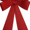 Intratuin kersthanger Liora strik rood met verlichting 45 x 30 cm
