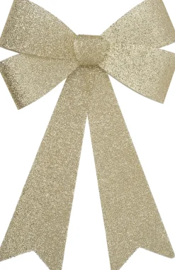 Intratuin kersthanger Liora strik goud met verlichting 60 x 42 cm