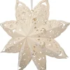 Intratuin kersthanger Molly sneeuwvlok crème met verlichting D 60cm