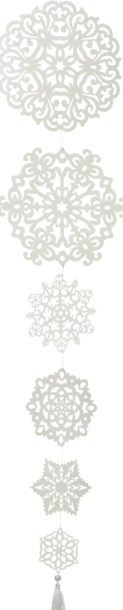 Intratuin kersthanger sneeuwvlok wit 137 x 25 cm