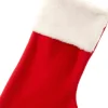 Intratuin kersthanger sok rood / wit 40 x 20 cm