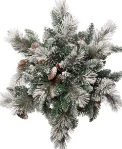 Intratuin kersthanger Ster besneeuwd 30 lampjes warm wit D 60 H 18 cm