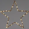 Intratuin kersthanger ster goud met verlichting D 38 cm