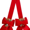 Intratuin kersthanger strik dubbel rood 50 x 35 cm