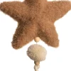 Intratuin kersthanger Tassel ster bruin 14 x 26 x 4 cm