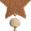 Intratuin kersthanger Tassel ster bruin 13 x 3 x 24 cm