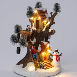 Intratuin kersthuisje boomhut 16 x 15 x 22 cm
