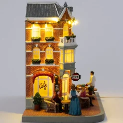 Intratuin kersthuisje Cafe 't Hoekje 26 x 15 x 22 cm