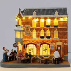 Intratuin kersthuisje Cafe 't Hoekje 26 x 15 x 22 cm