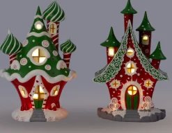 Intratuin kersthuisje Candy 16,7 x 15,4 x 26,2 cm