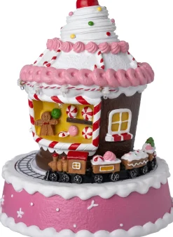 Intratuin kersthuisje cupcake kraam 15 x 15 x 19 cm