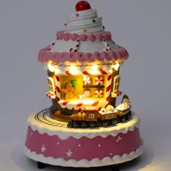 Intratuin kersthuisje cupcake kraam 15 x 15 x 19 cm