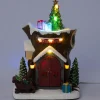 Intratuin kersthuisje kerstman lodge 18,5 x 17 x 25,5 cm