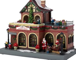 Intratuin kersthuisje kerstman werkplaats 32,5 x 18 x 25,5 cm