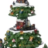 Intratuin kersthuisje kerstboomtrein 23,5 x 23 x 44,5 cm