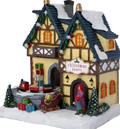 Intratuin kersthuisje kerstwinkel 20 x 13,5 x 21 cm