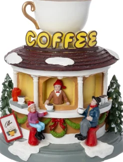 Intratuin kersthuisje koffiewinkel 15 x 15 x 17 cm