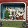 Intratuin kersthuisje met winterse scène in oude TV 20,5 x 10 x 17,5 cm