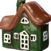 Intratuin kersthuisje Mille bruin / groen 9,1 x 5,4 x 9,5 cm