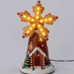 Intratuin kersthuisje molen snoepgoed 19,5 x 19,5 x 34 cm