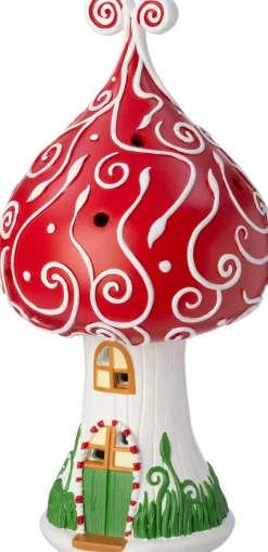 Intratuin kersthuisje paddenstoel 12 x 12,4 x 24,3 cm