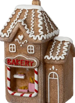 Intratuin kersthuisje Pepra peperkoek bakkerij 9 x 7 x 14 cm