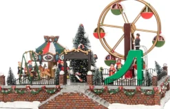 Intratuin kersthuisje pretpark 35 x 25 x 21 cm