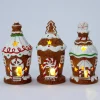 Intratuin kersthuisje Saby snoephuis krul bruin / wit D 8 H 15,5 cm